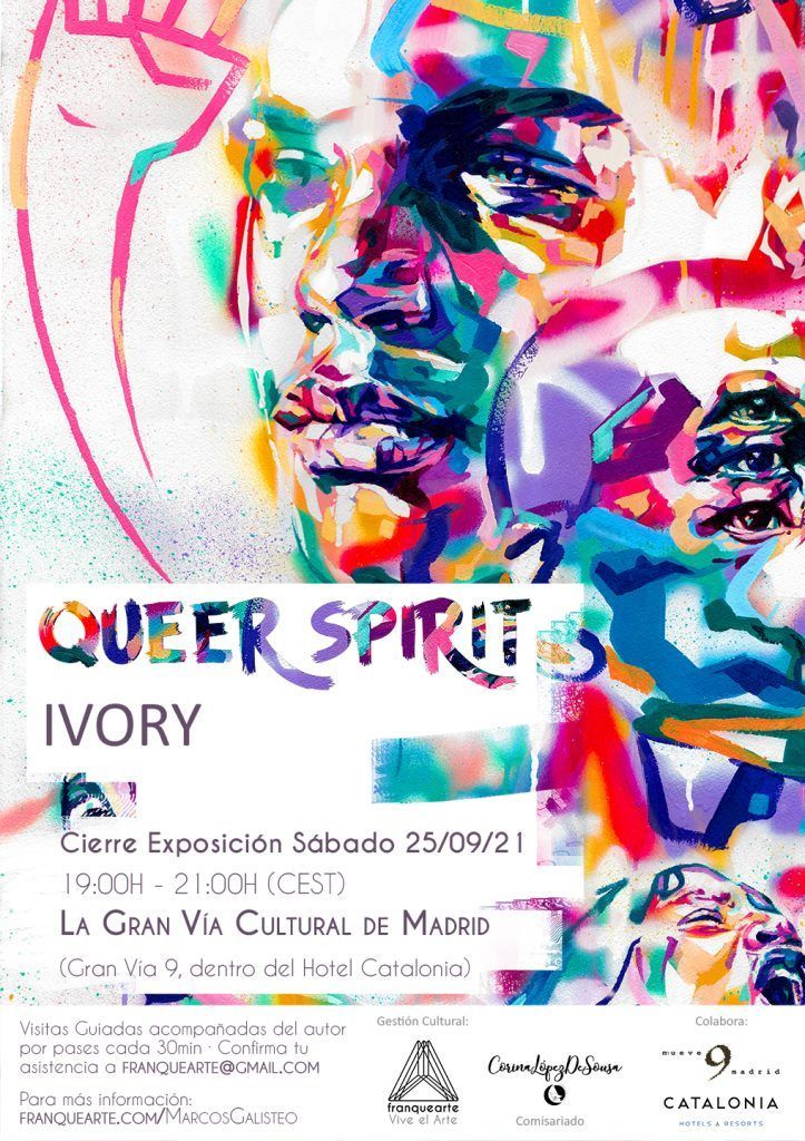 Cartel de QUEER SPIRIT del artista plástico Marcos Galisteo mejor conocido como Besthia