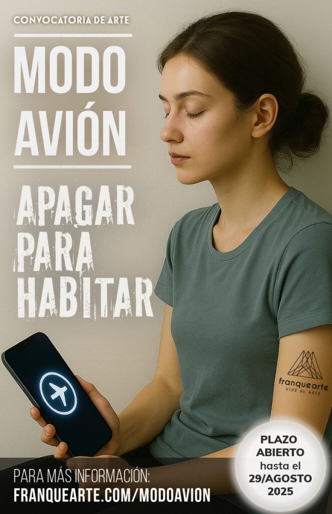 Cartel de la convocatoria MODO AVION