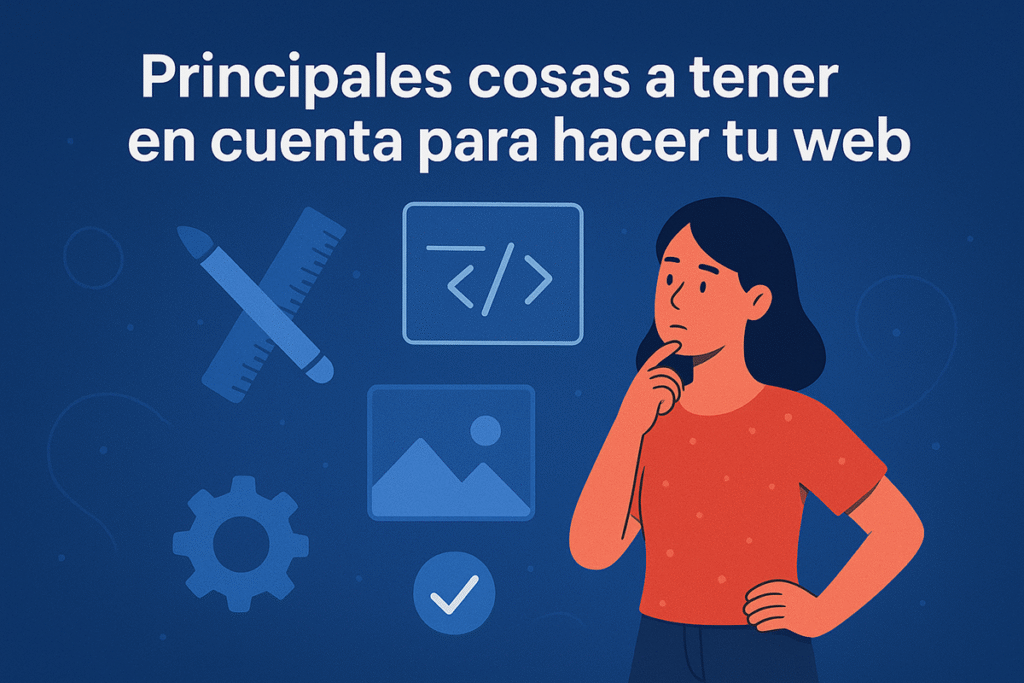principales cosas a tener en cuenta para hacer tu web