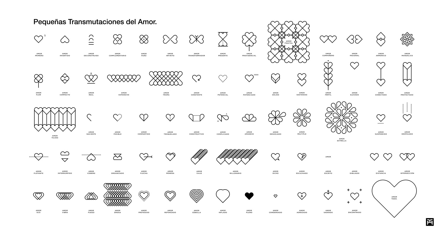 Transmutaciones del amor - Poema Gráfico