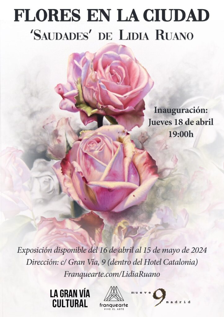 Cartel de la exposición Saudade Lidia Ruano