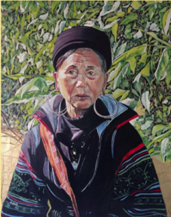 Mujer de la antigua etnia Hmong