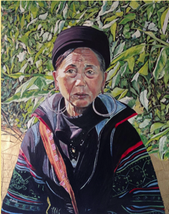 Mujer de la antigua etnia Hmong